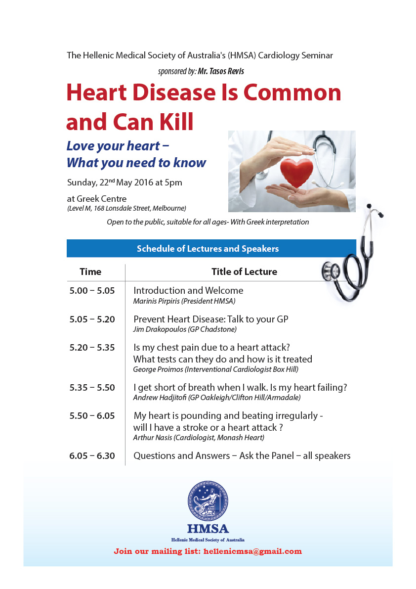 Heart Disease Seminar Poster